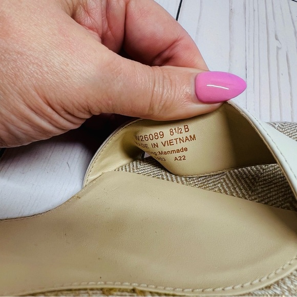 Cole Haan NEW Without Box Josie Block Heel Sandal - Cream and Brown Size 8.5 - Picture 11 of 11